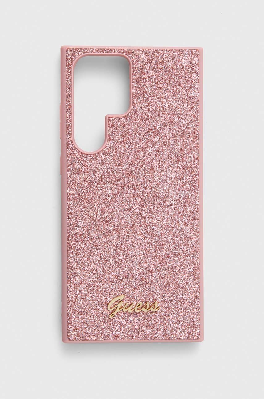 

Кейс за телефон Guess S23 Ultra S918 в розово, Розов