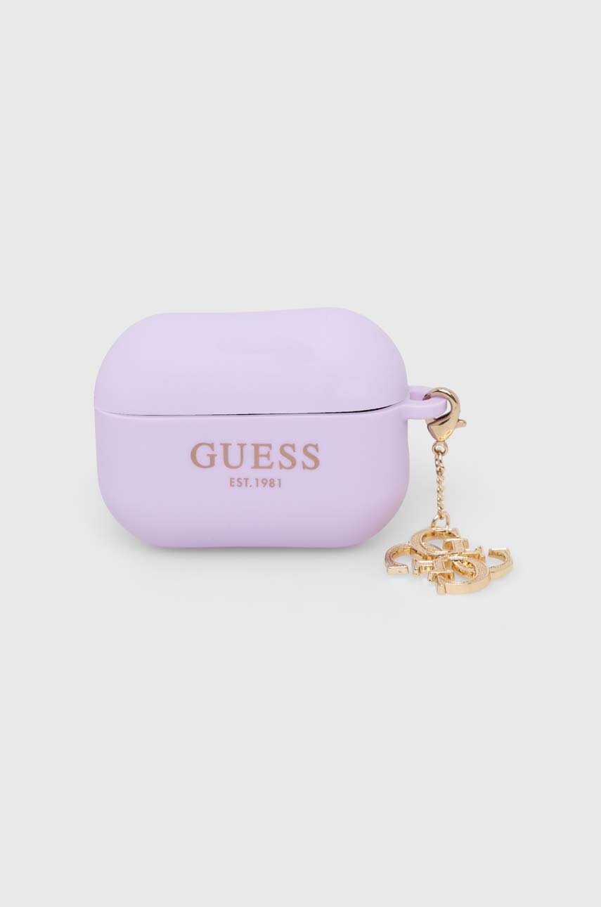 

Чохол для airpods pro Guess AirPods Pro 2 cover колір фіолетовий