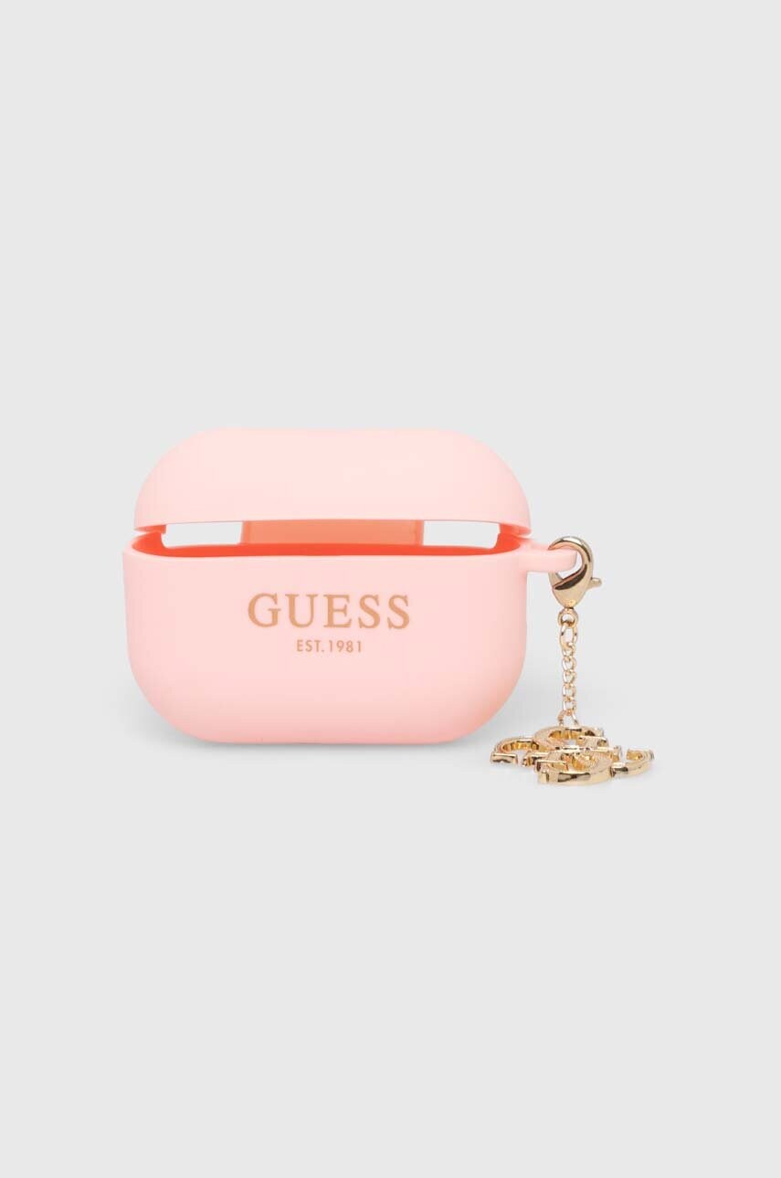 

Чехол на airpods pro Guess 2 цвет розовый
