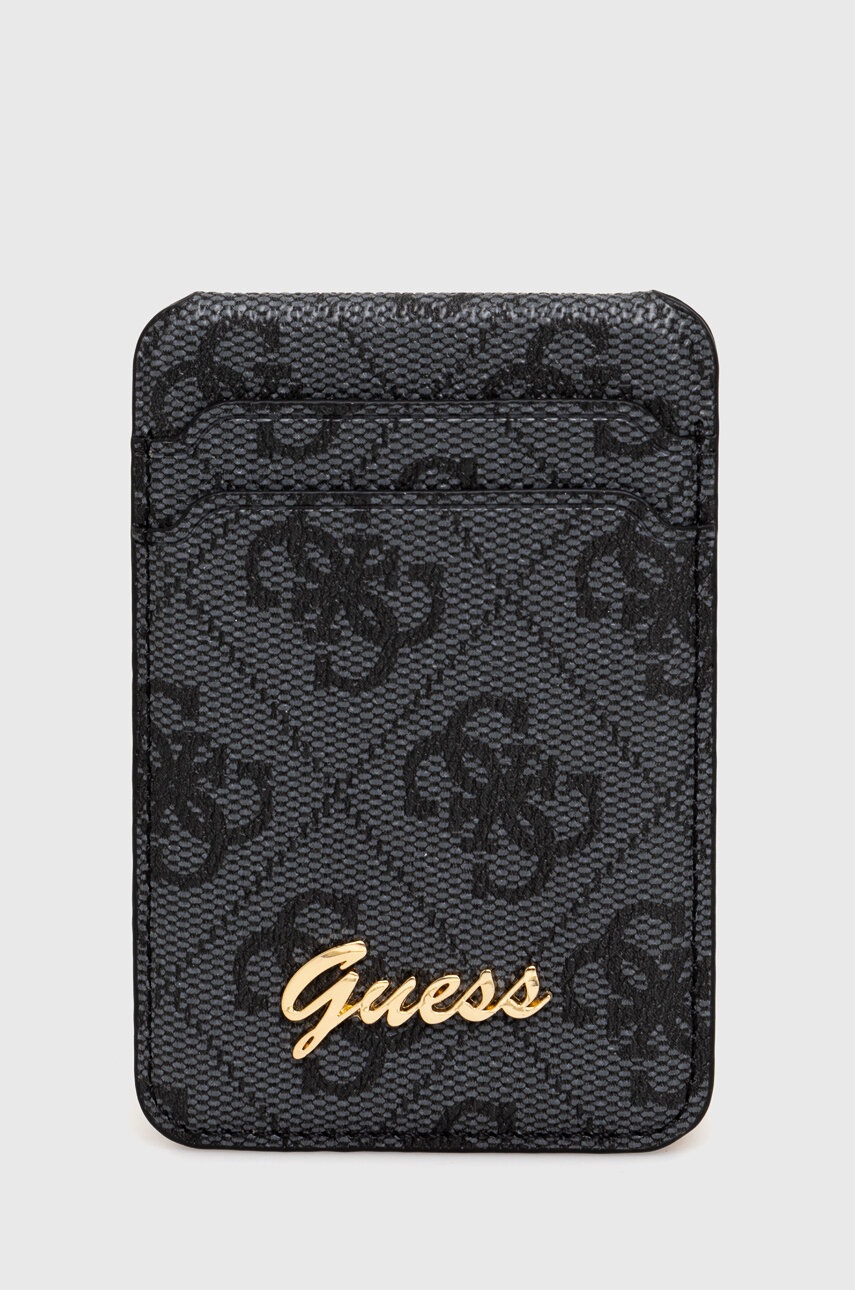 

Магнитен калъф за карти Guess в черно, Черен
