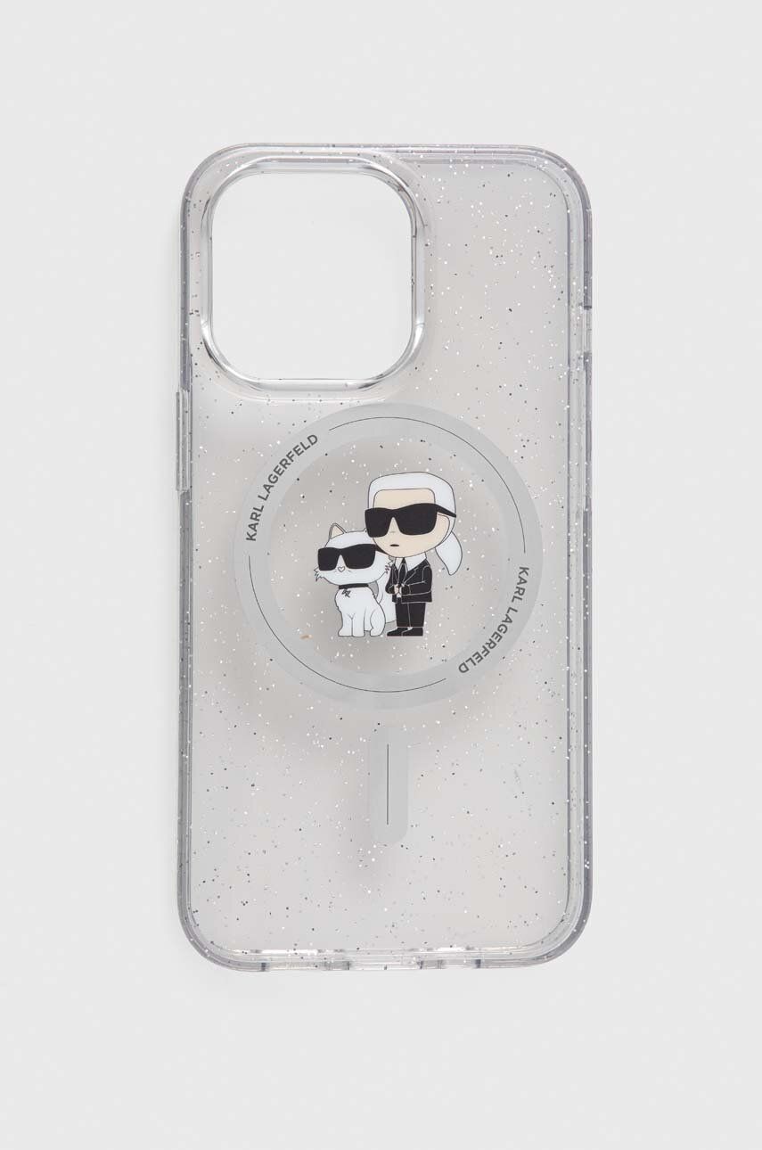Karl Lagerfeld etui pentru telefon iPhone 13 Pro / 13 6.1 culoarea transparent