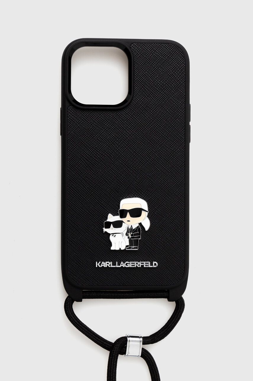 Karl Lagerfeld etui pentru telefon iPhone 13 Pro Max 6.7 culoarea negru