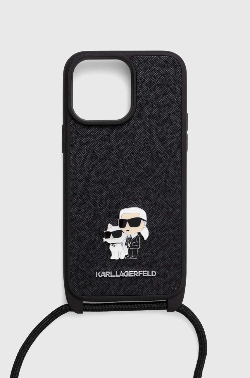 Levně Obal na telefon Karl Lagerfeld iPhone 14 Pro Max 6.7 černá barva