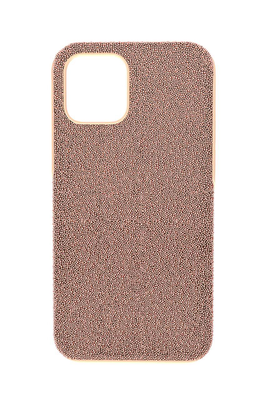 Swarovski Husă pentru telefon iPhone 12/12 PRO culoarea roz