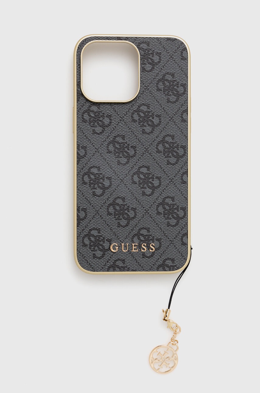 

Кейс за телефон Guess iPhone 15 Pro Max 6.7 в сиво, Сив