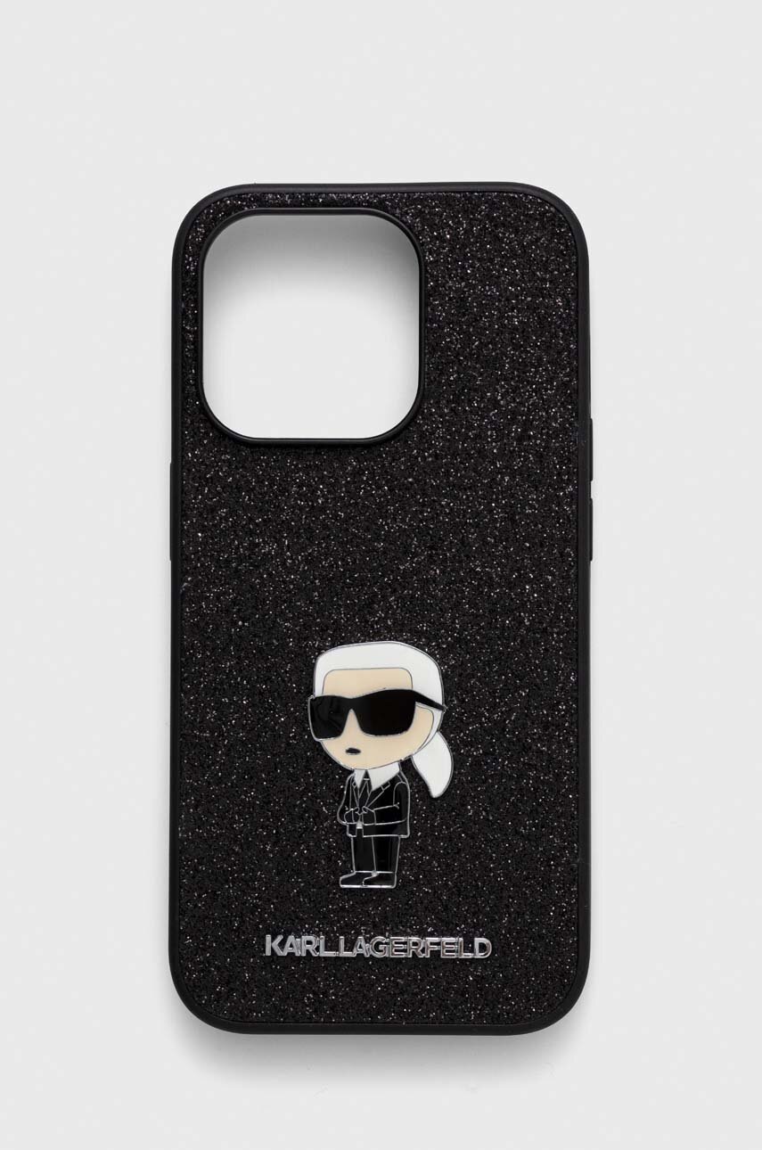 

Чехол на телефон Karl Lagerfeld iPhone 15 Pro 6.1 цвет чёрный