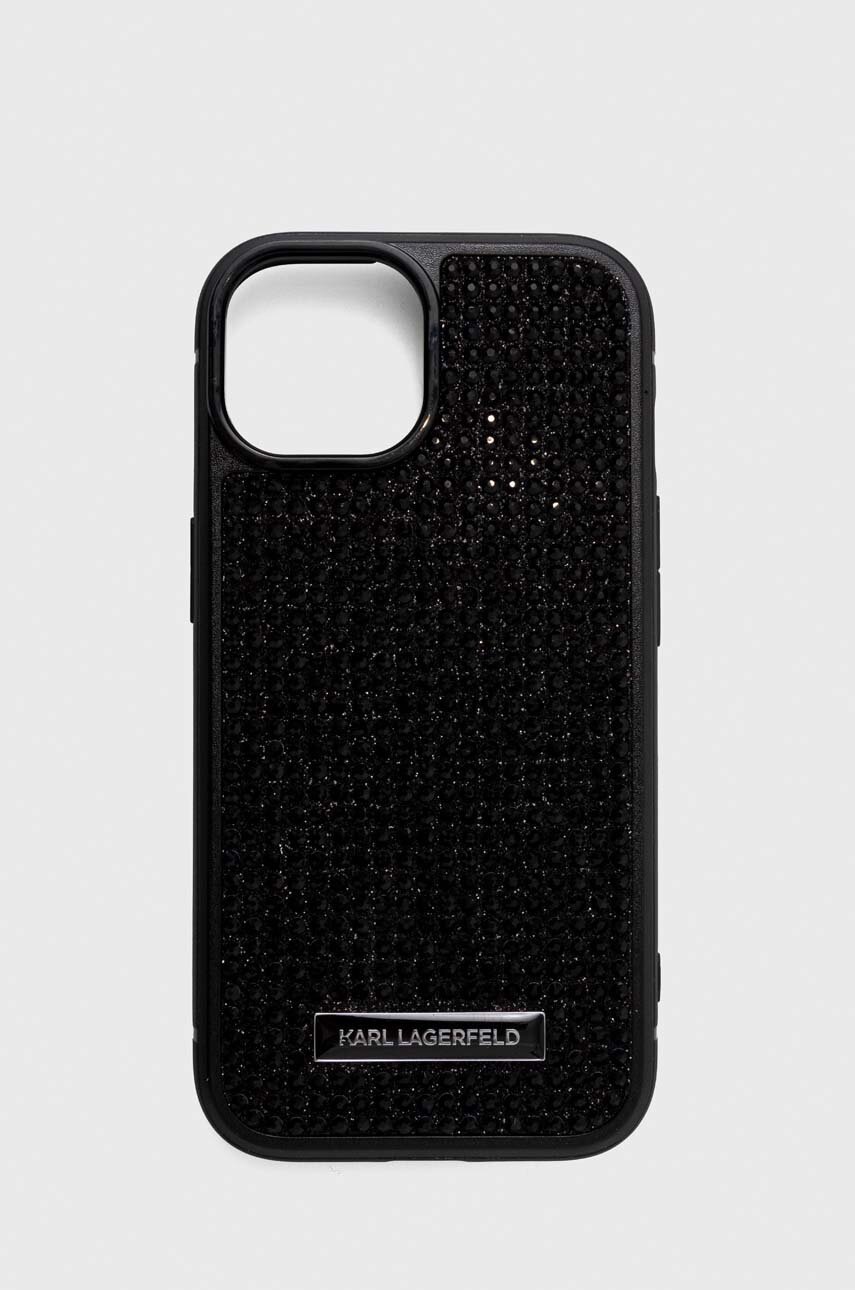 

Кейс за телефон Karl Lagerfeld iPhone 15 6.1 в черно, Черен