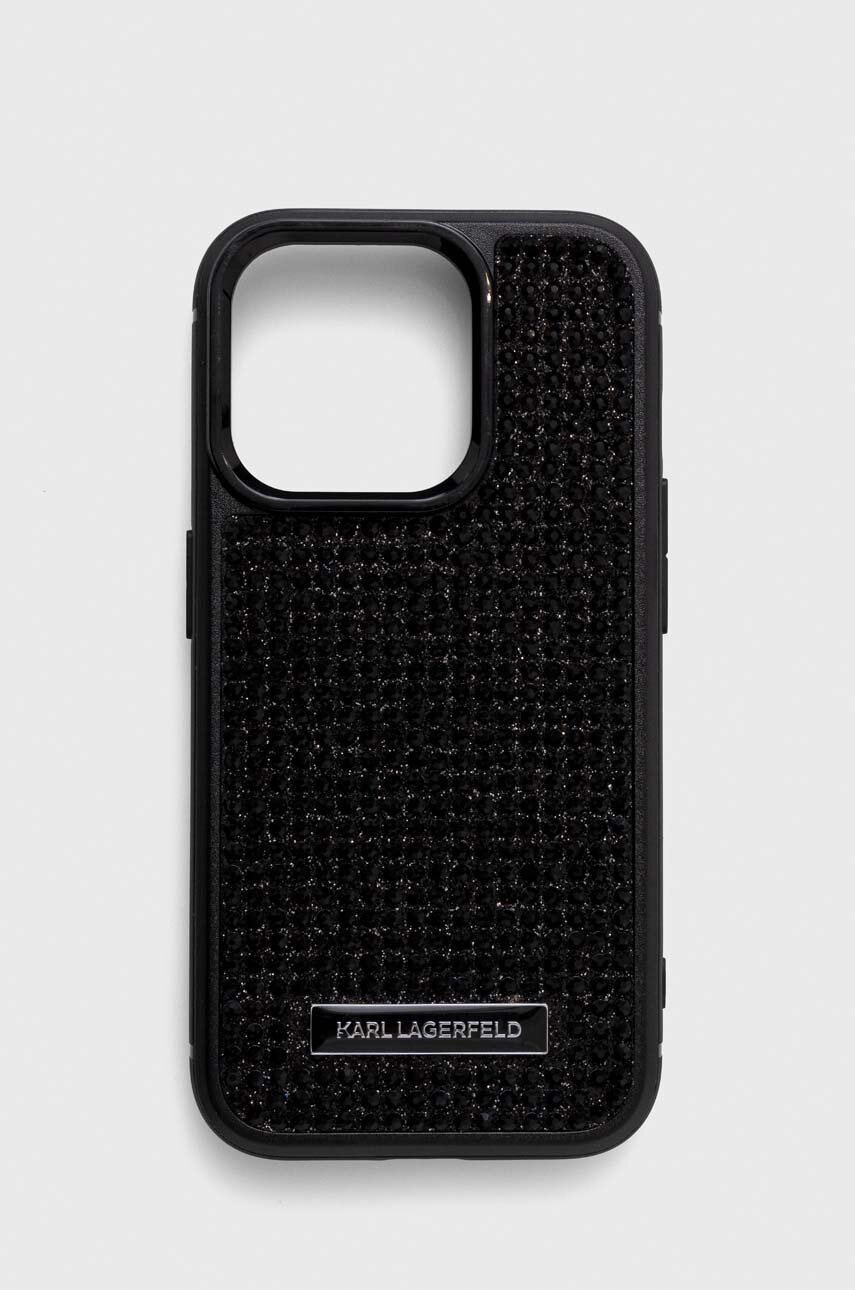

Чохол на телефон Karl Lagerfeld iPhone 15 Pro 6.1 колір чорний