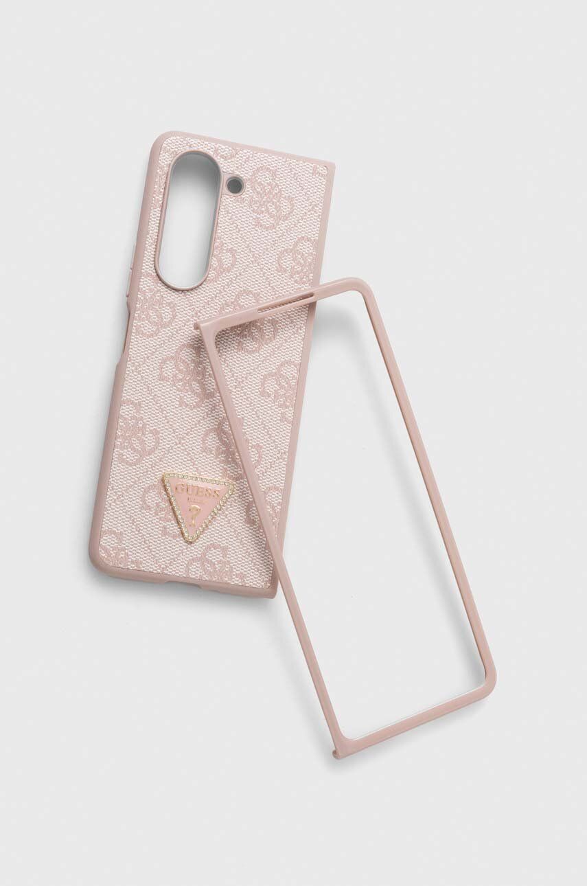 Obal na telefon Guess F946 Z Fold5 růžová barva - růžová - Umělá hmota