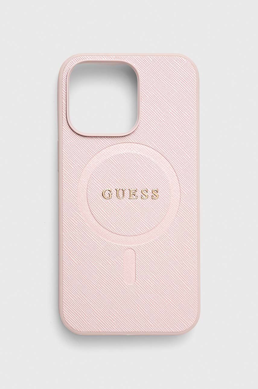 Puzdro na mobil Guess iPhone 13 Pro / 13 6.1 ružová farba