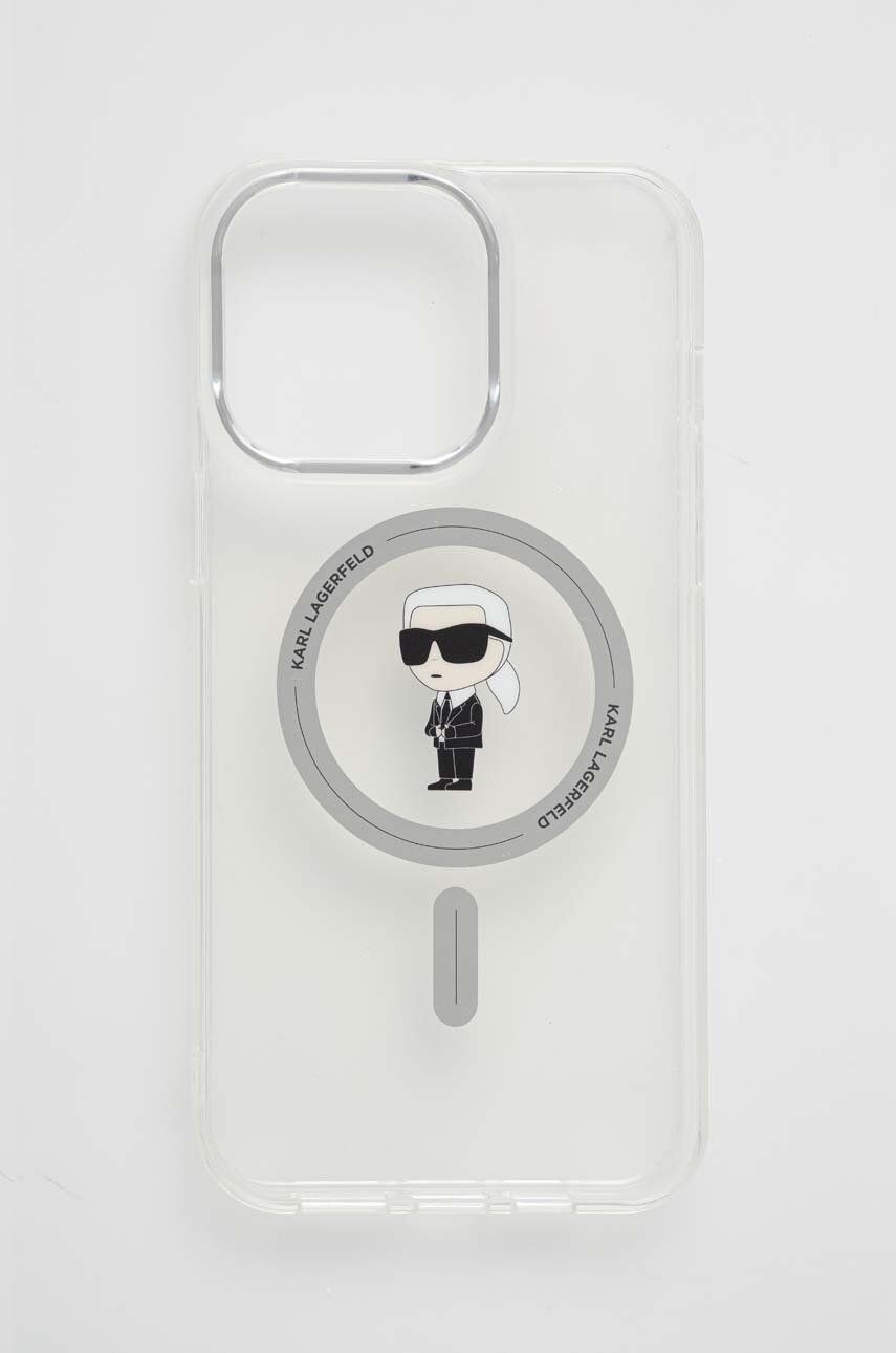 Karl Lagerfeld Husă pentru telefon iPhone 15 Pro Max 6.7 culoarea transparent