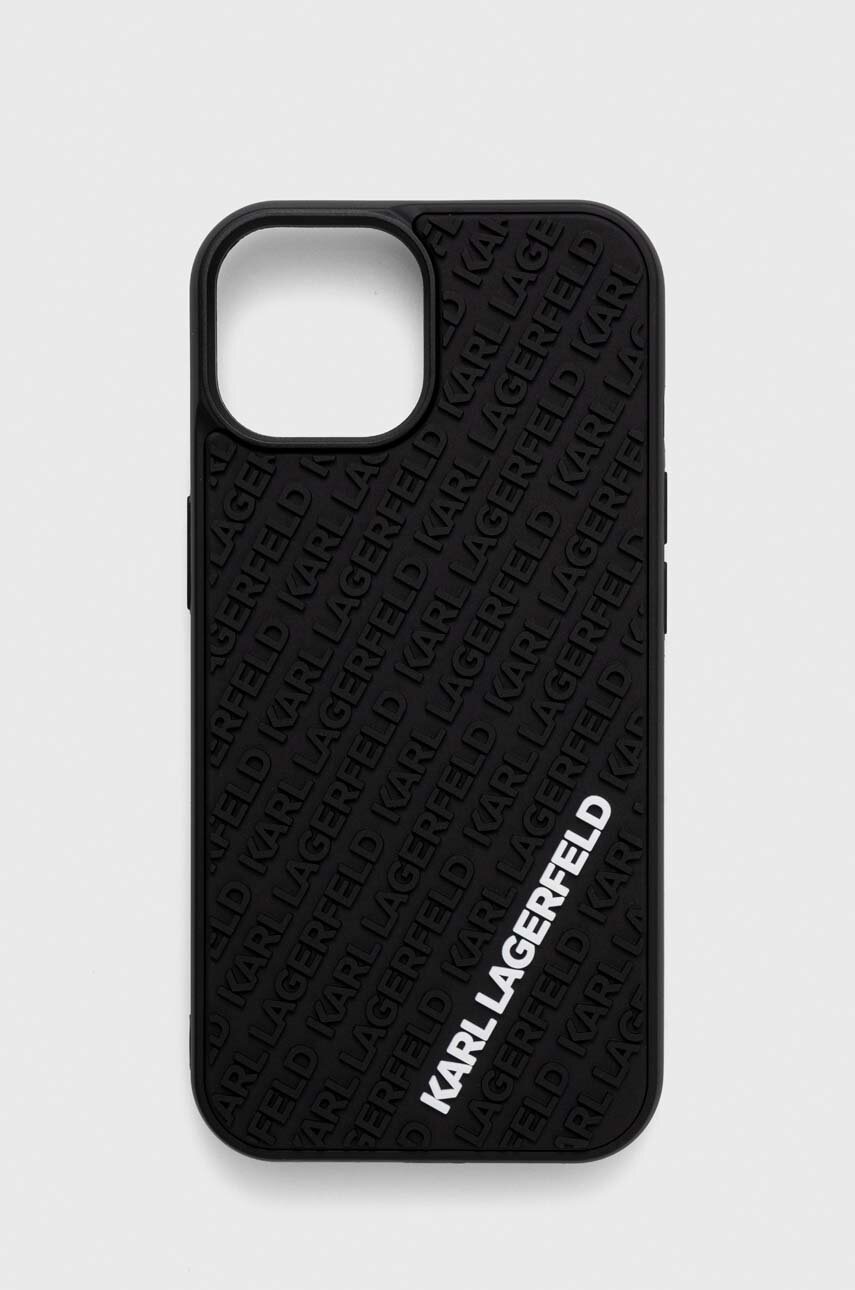 

Чохол на телефон Karl Lagerfeld iPhone 15 6.1 колір чорний