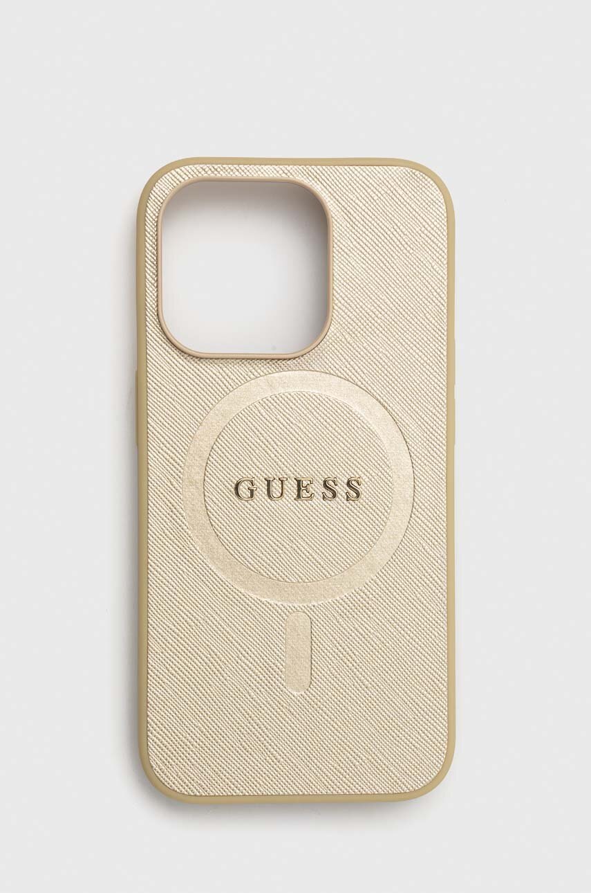 

Чохол на телефон Guess iPhone 15 Pro 6.1 колір золотий