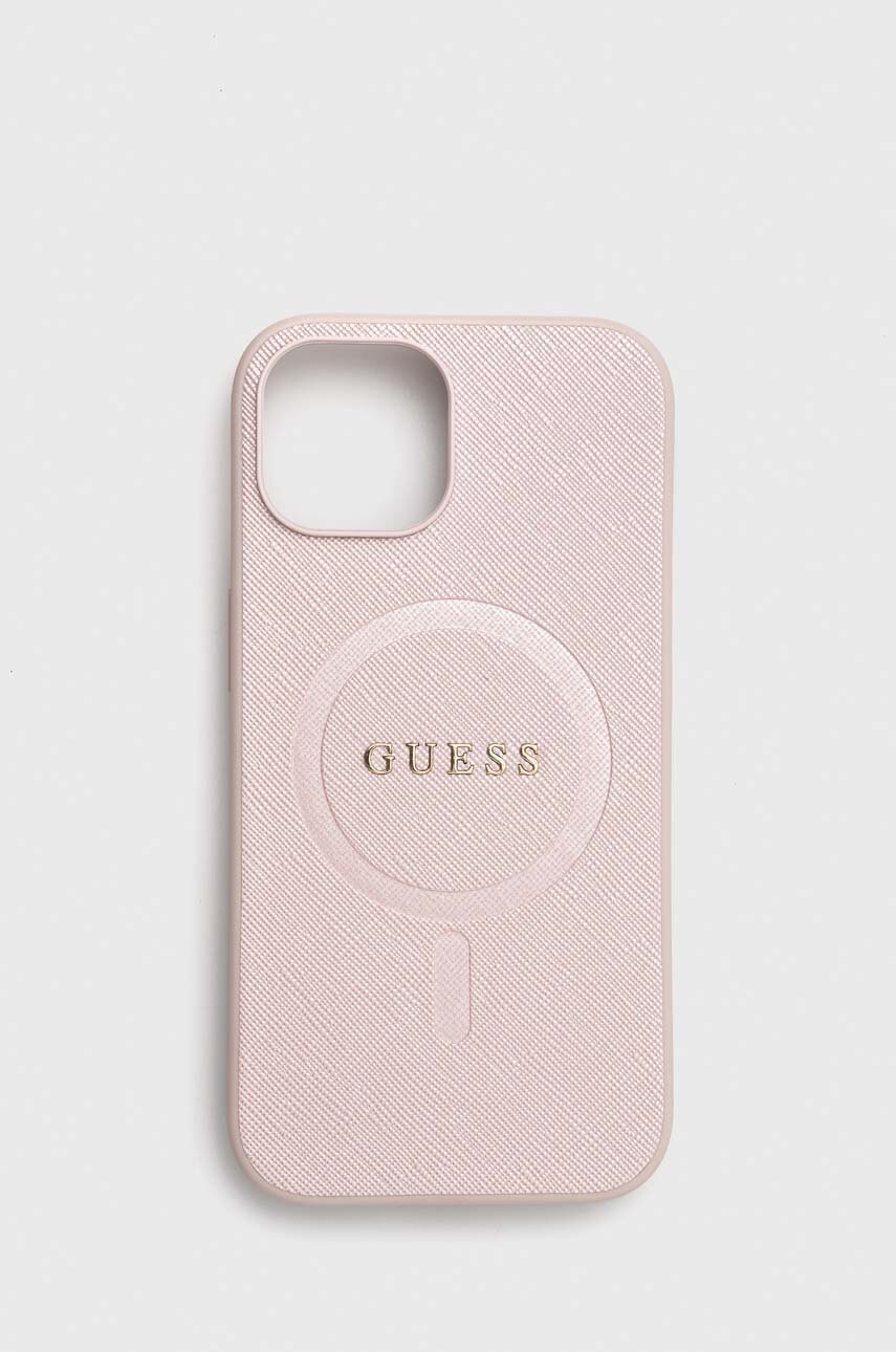 

Чехол на телефон Guess iPhone 15 6.1 цвет розовый