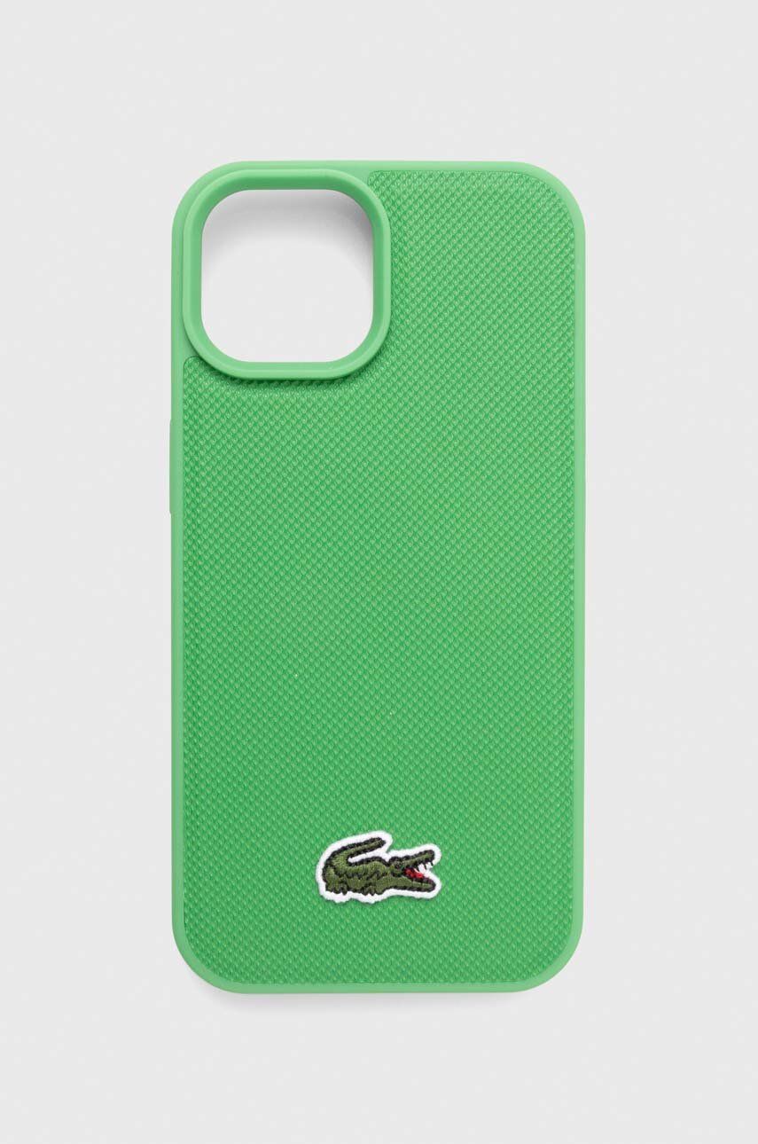Lacoste Husă pentru telefon iPhone 15 6.1 culoarea verde