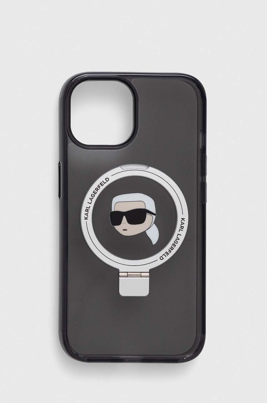 Karl Lagerfeld Husă Pentru Telefon IPhone 15 6.1 Culoarea Negru