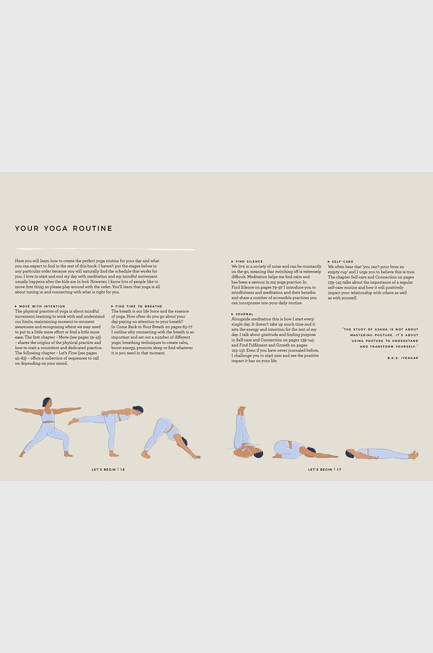 Knížka Yoga Happy by Hannah Barrett, English (obrázek 5)