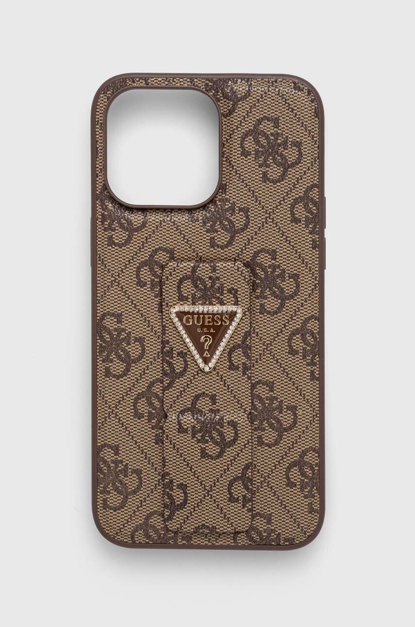 

Кейс за телефон Guess iPhone 15 Pro Max 6.7'' в кафяво, Кафяв