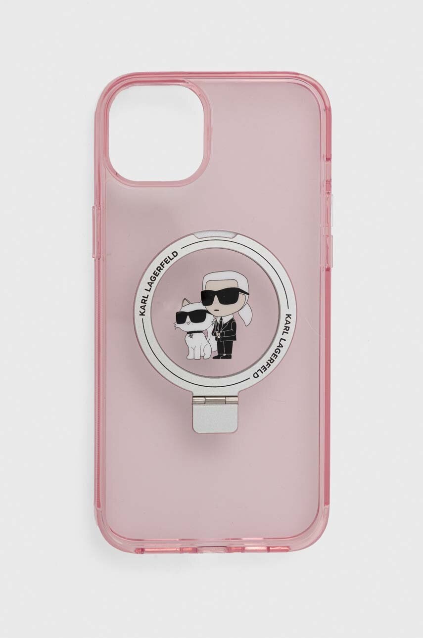

Кейс за телефон Karl Lagerfeld iPhone 15 Plus / 14 Plus 6.7'' в розово, Розов