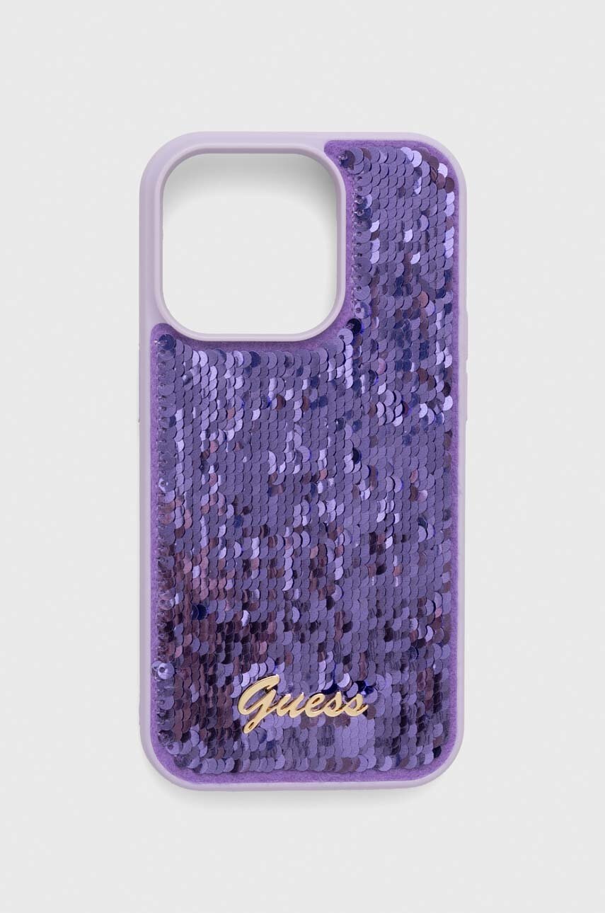 

Кейс за телефон Guess iPhone 14 Pro 6.1" в лилаво, Виолетов