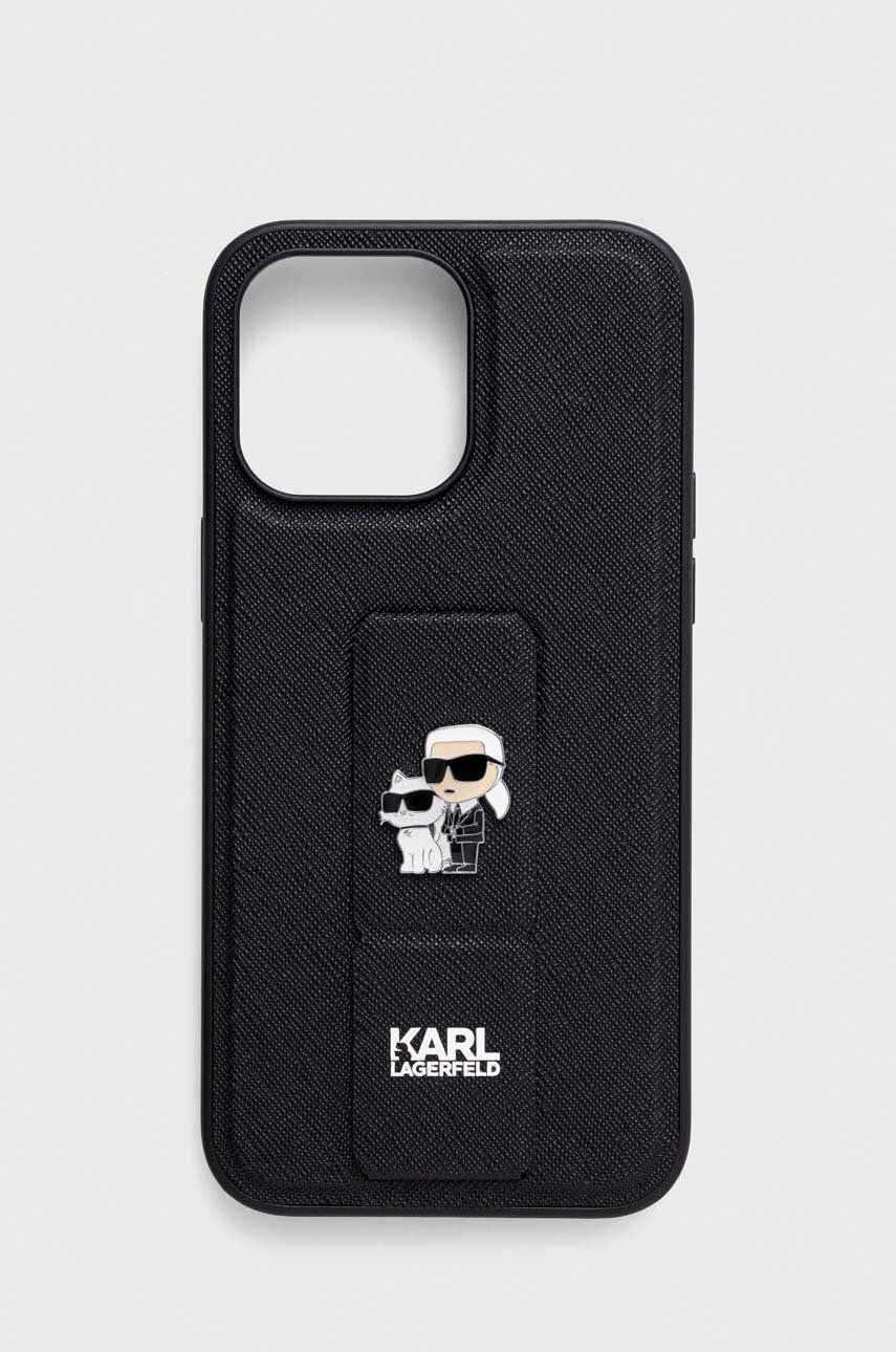 Karl Lagerfeld husă pentru telefon iPhone 14 Pro Max 6.7'' culoarea negru