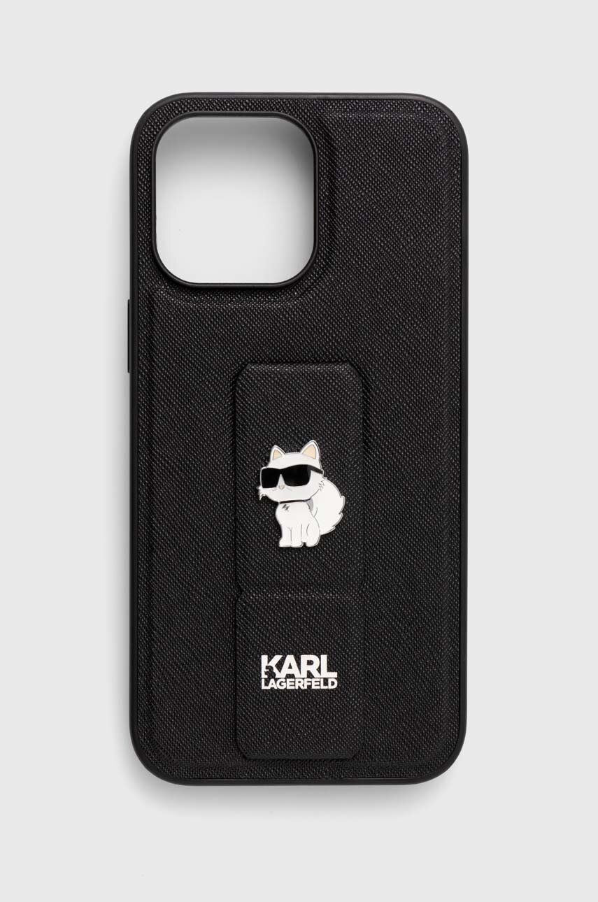Karl Lagerfeld husă pentru telefon iPhone 14 Pro Max 6.7'' culoarea negru
