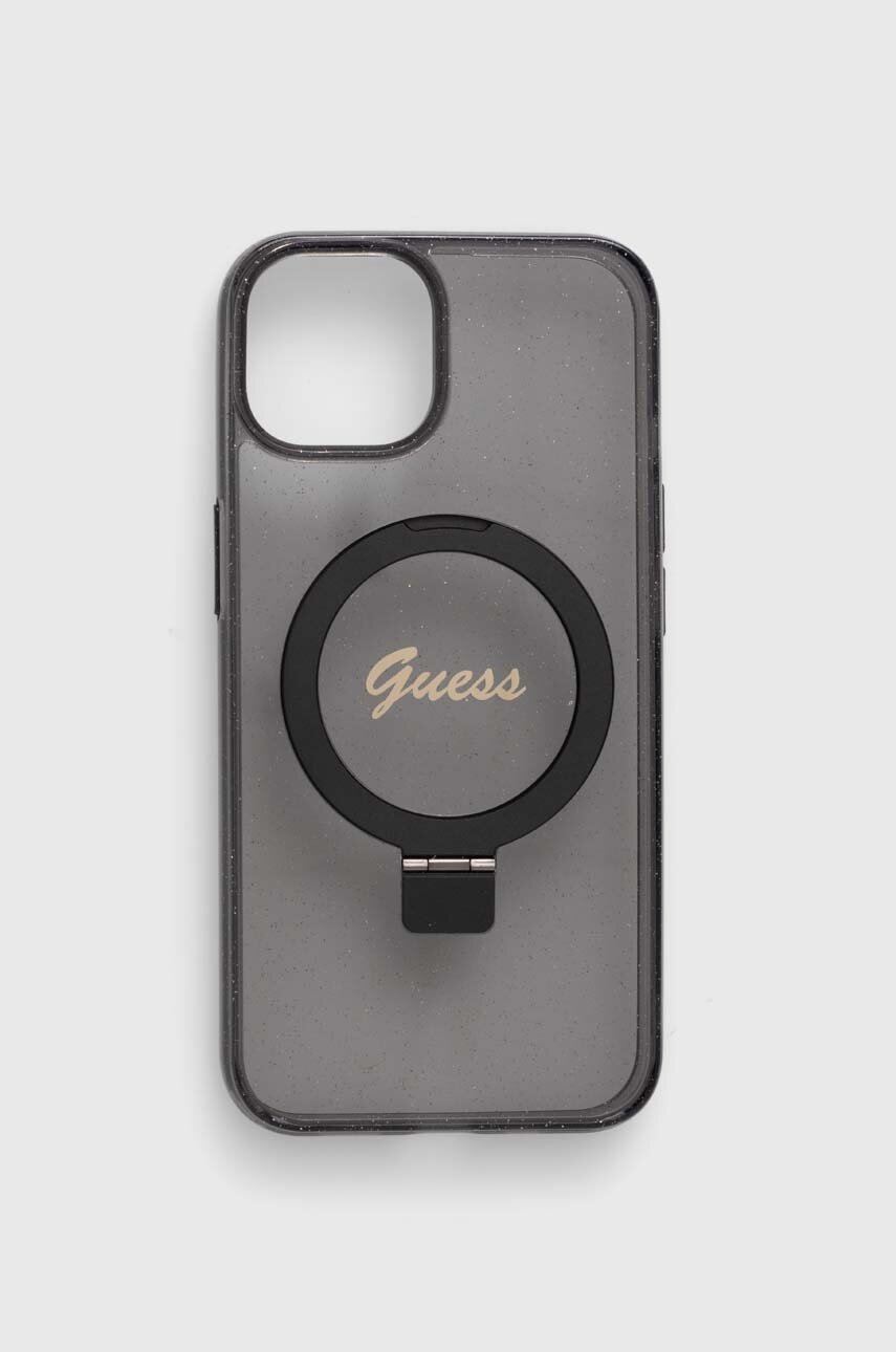 

Кейс за телефон Guess iPhone 13 / 14 / 15 6.1" в черно, Черен