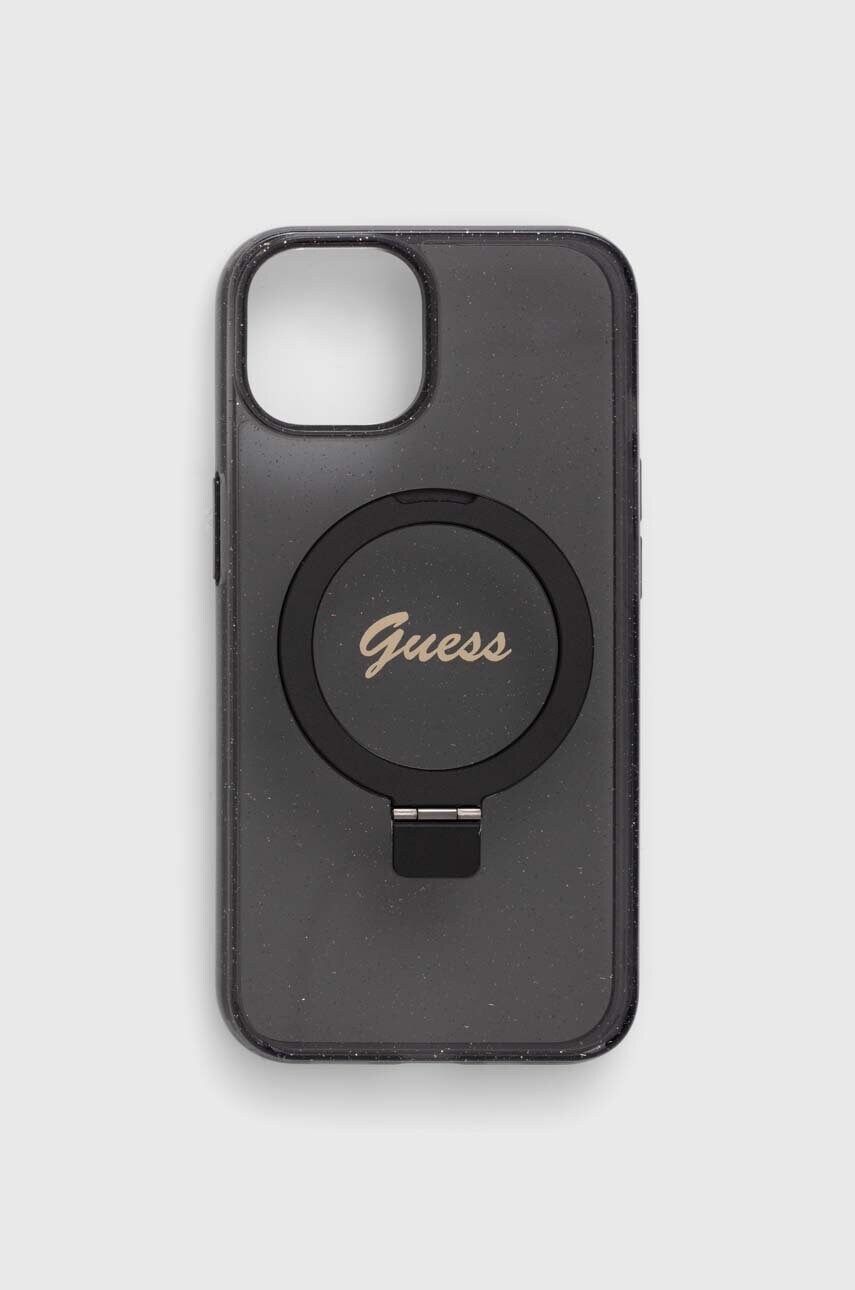 

Кейс за телефон Guess iPhone 14 / 15 / 13 6.1" в черно, Черен