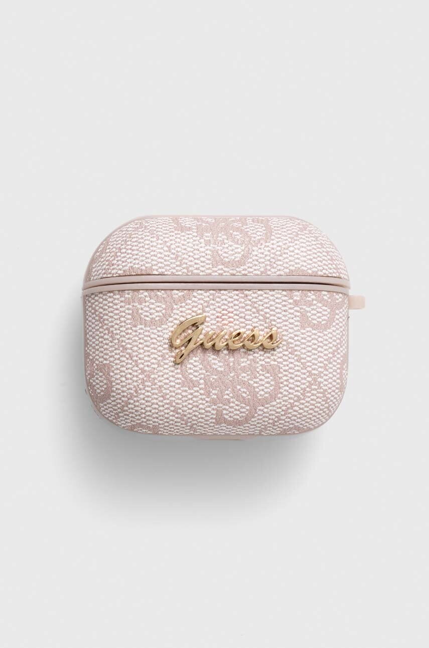 Levně Kryt na airpods Guess 3 růžová barva