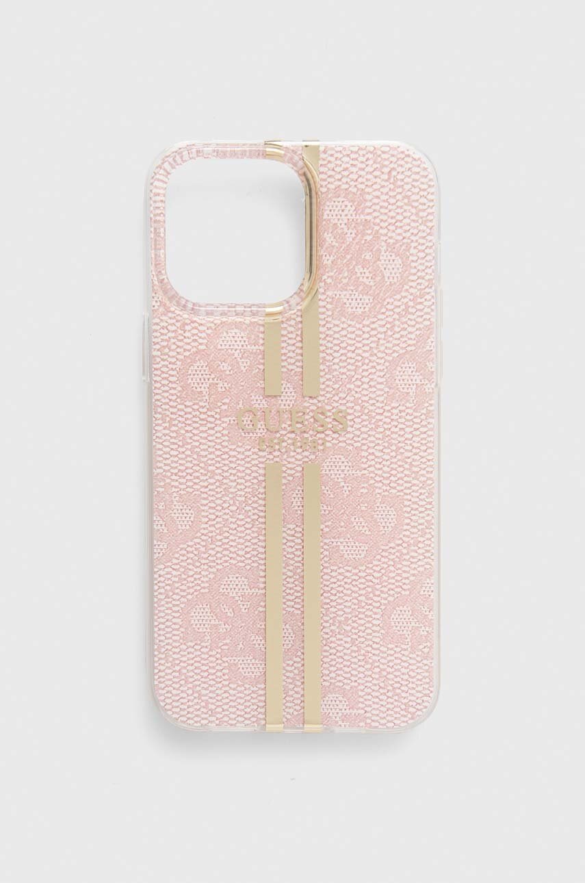 

Кейс за телефон Guess iPhone 14 Pro Max 6,7" в розово, Розов