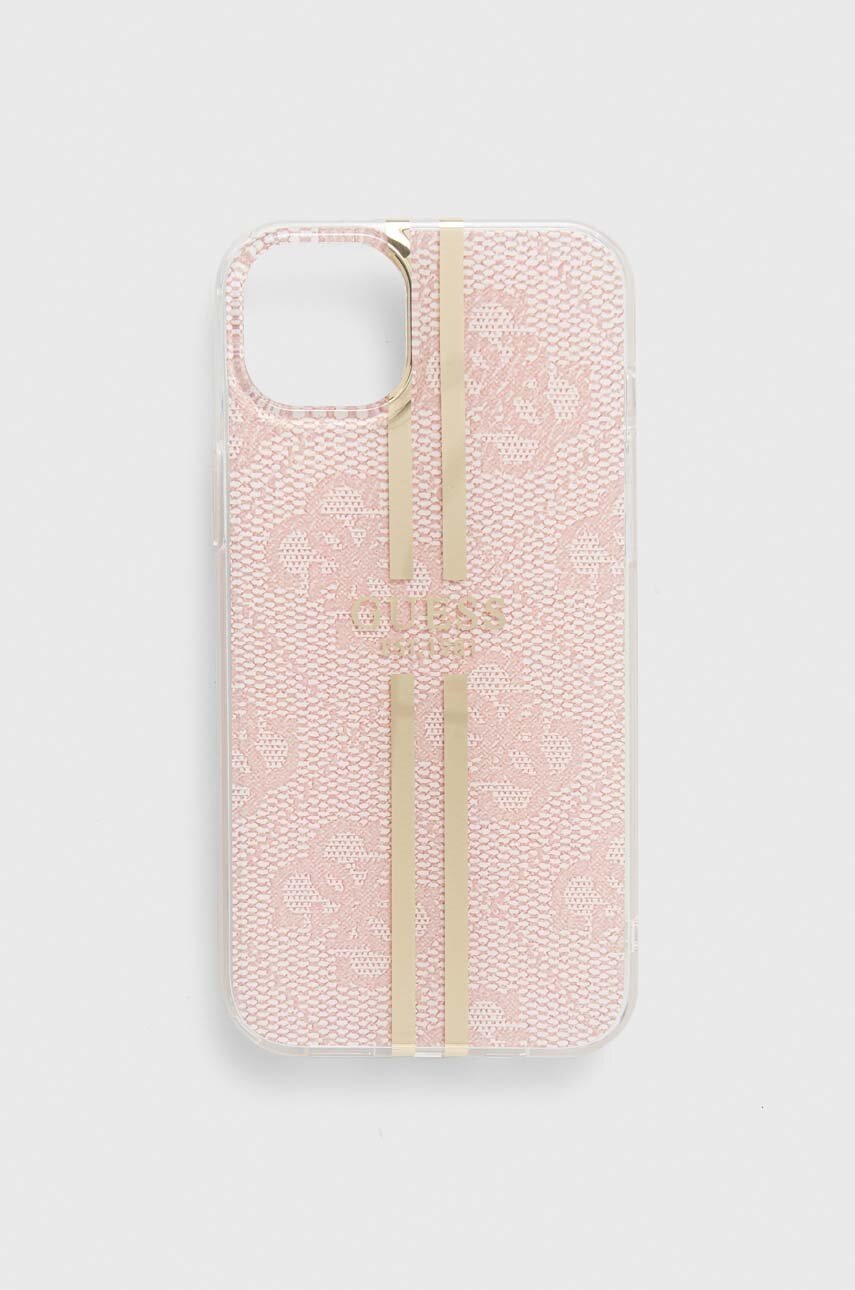 

Кейс за телефон Guess iPhone 15 Plus / 14 Plus 6.7" в розово, Розов