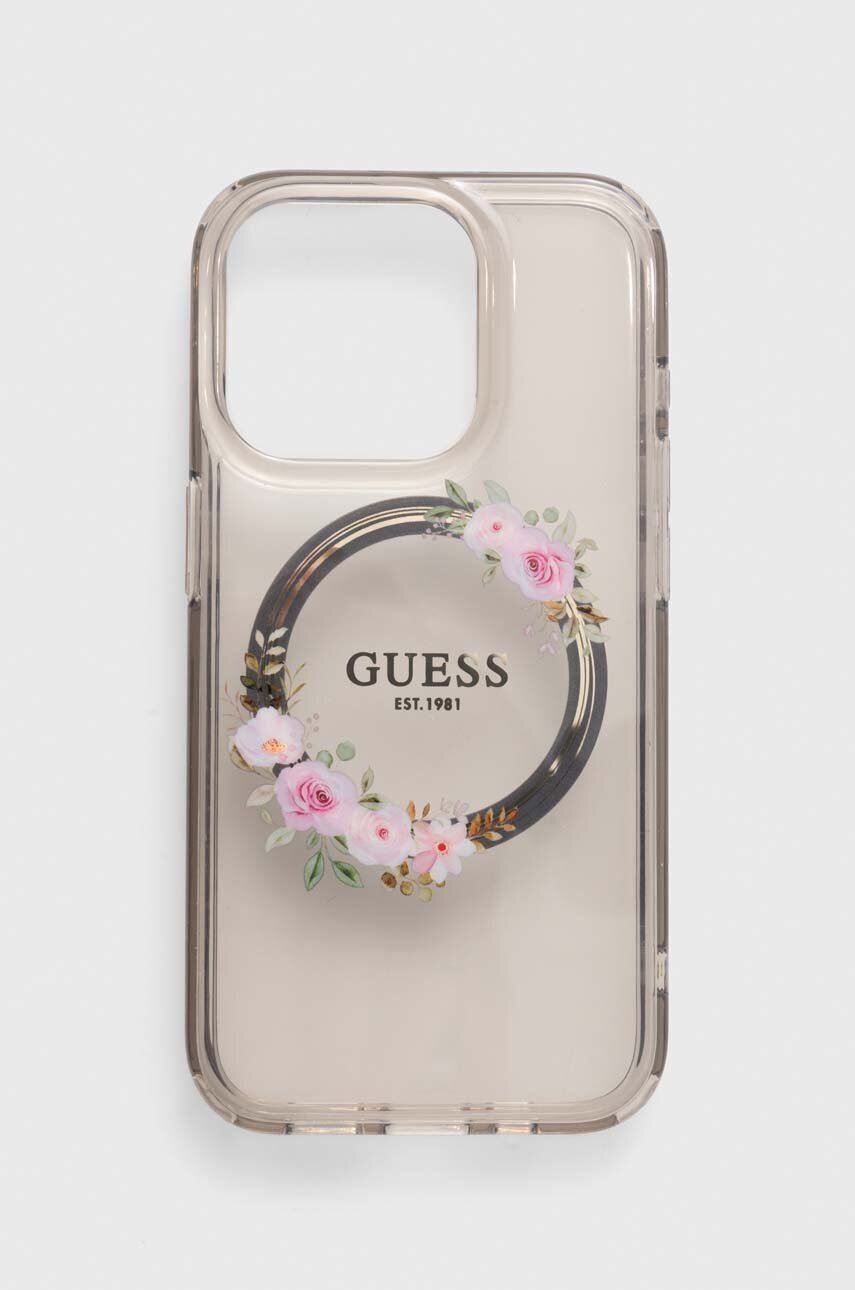 

Кейс за телефон Guess iPhone 15 Pro 6,1" в прозрачен цвят