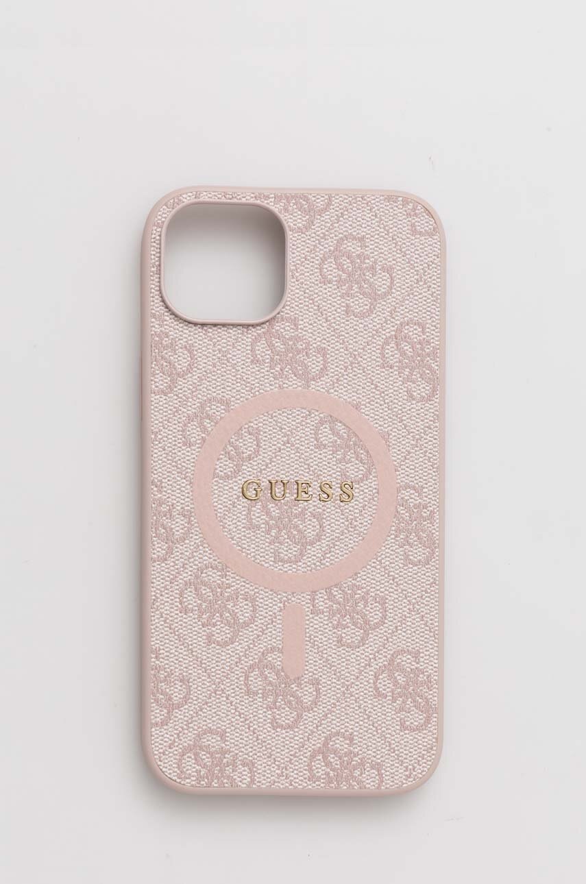 

Кейс за телефон Guess iPhone 15 Plus / 14 Plus 6,7" в розово, Розов