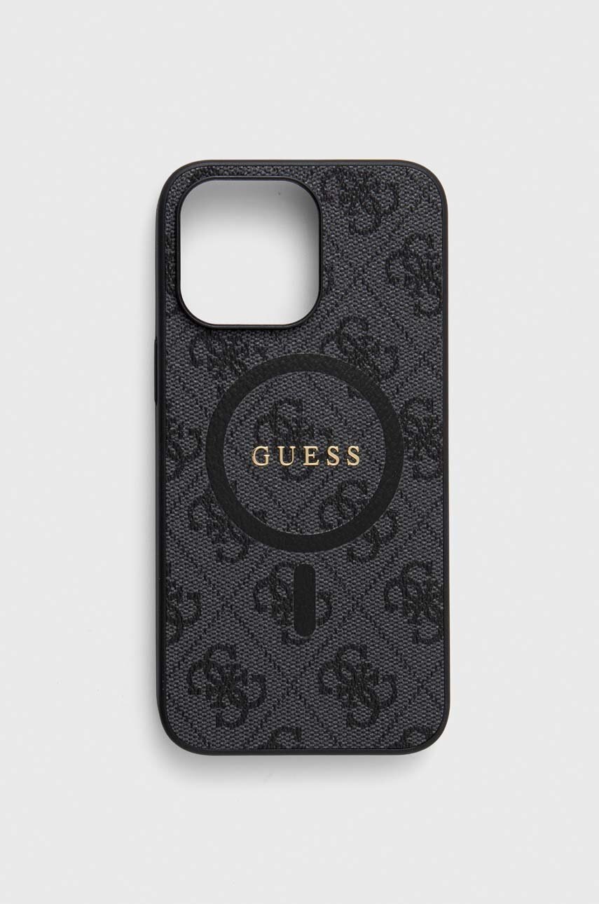 

Кейс за телефон Guess iPhone 15 Pro Max 6,7" в черно, Черен