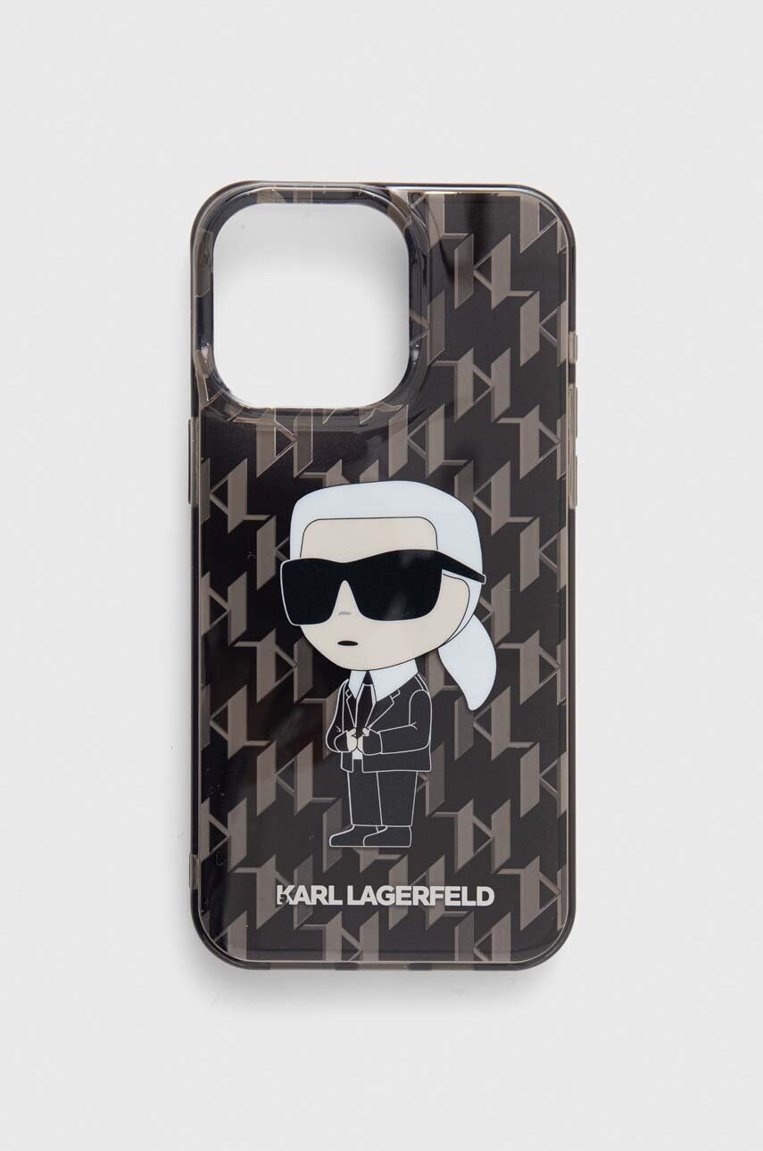 Levně Obal na telefon Karl Lagerfeld iPhone 15 Pro Max 6.7" černá barva