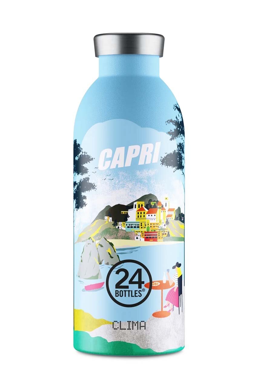 

Термобутилка 24bottles Capri 500 ml в синьо, Син