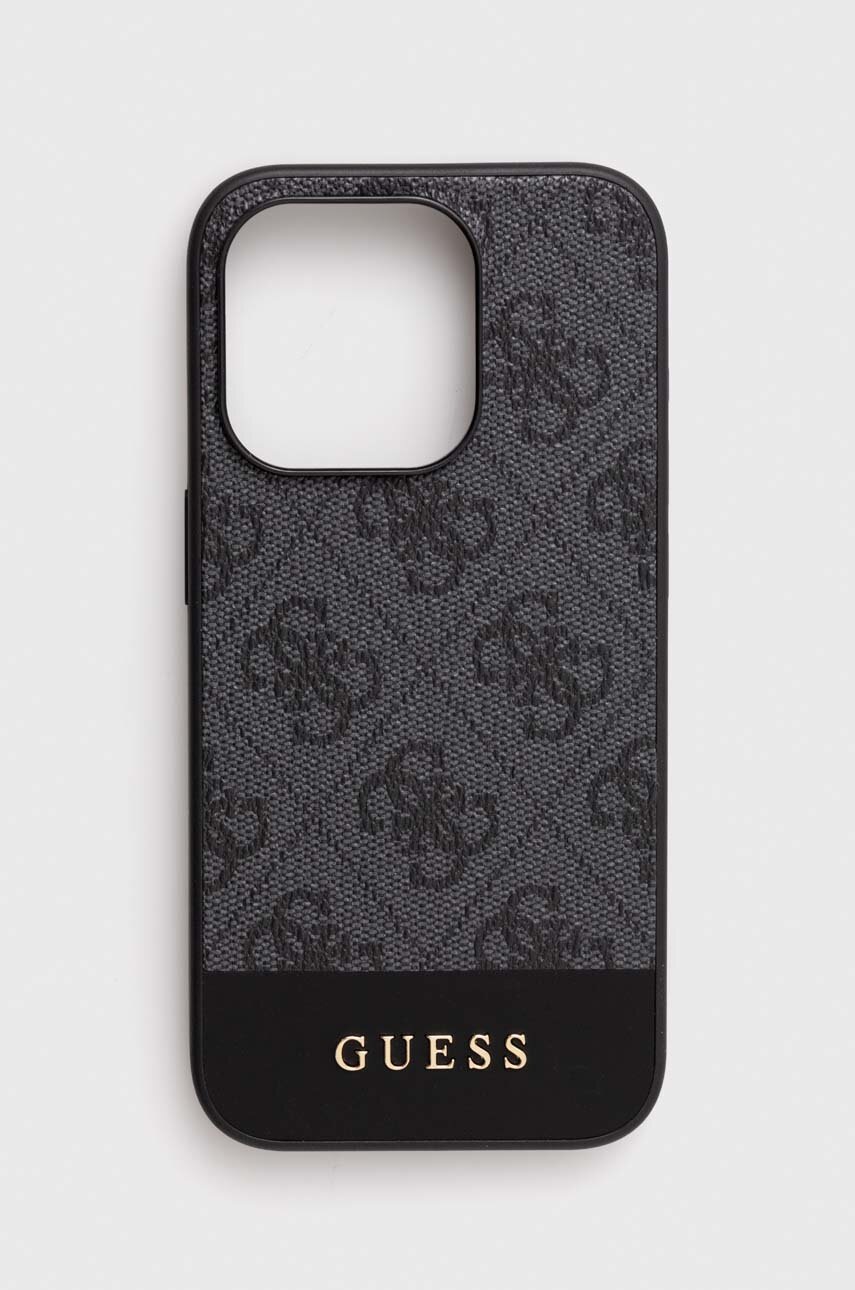 

Кейс за телефон Guess iPhone 15 Pro 6.1" в сиво, Сив