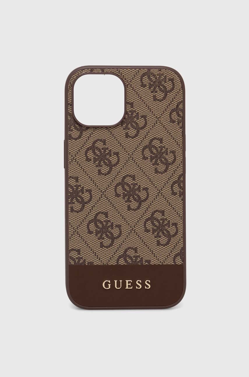 

Кейс за телефон Guess iPhone 15 / 14 / 13 6.1" в кафяво, Кафяв