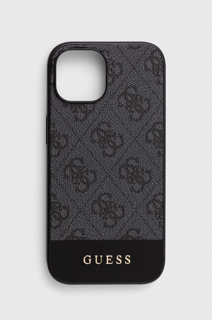 

Кейс за телефон Guess iPhone 15 / 14 13 6.1" в сиво, Сив