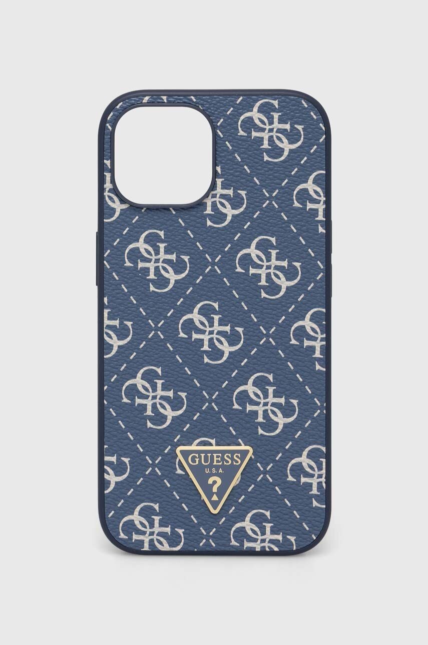 

Кейс за телефон Guess iPhone 15 / 14 / 13 6.1" в синьо, Син