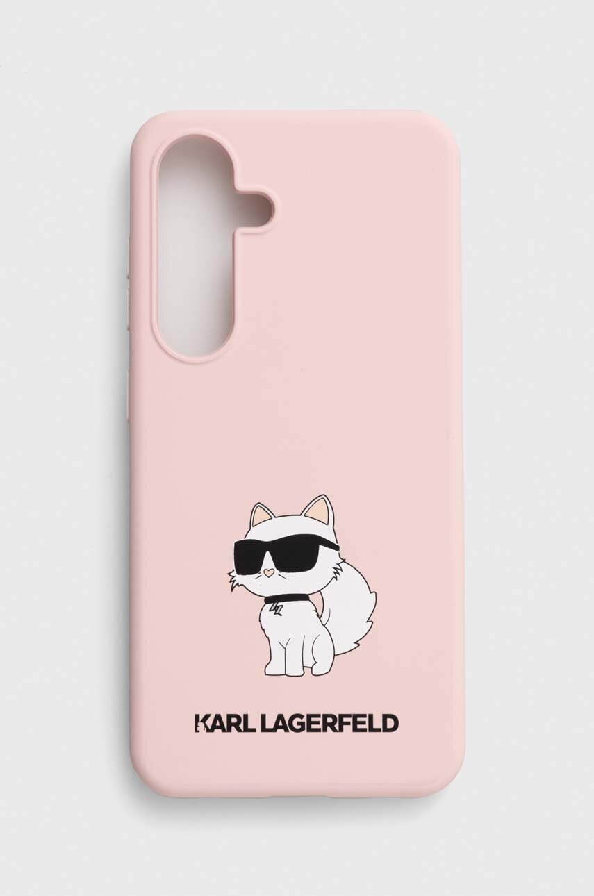 

Кейс за телефон Karl Lagerfeld S24 S921 в розово, Розов
