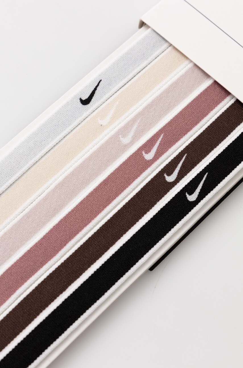 Пов`язки на голову Nike 6-pack колір бежевий 