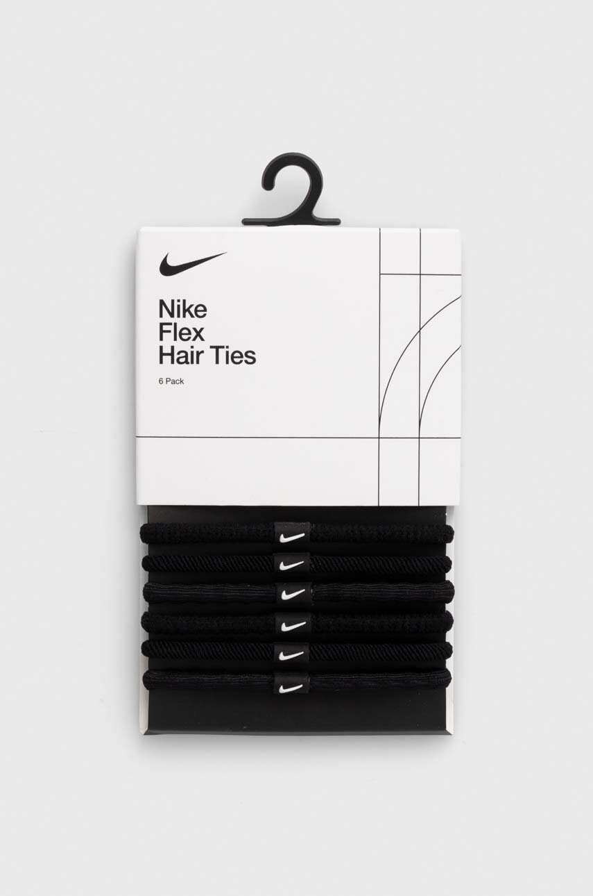 Nike elastice de par 6-pack culoarea negru Nike elastice de par 6-pack culoarea negru
