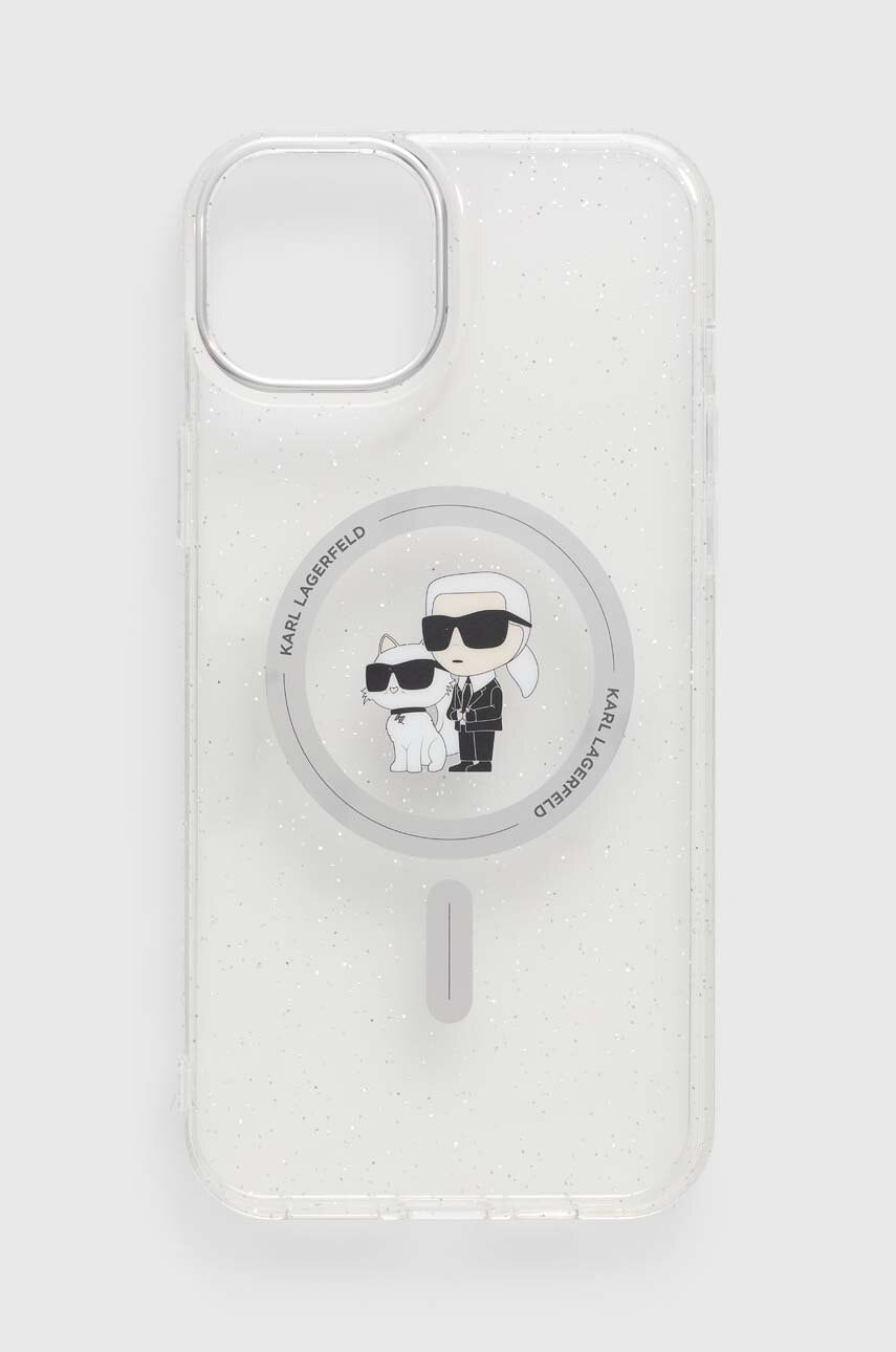 

Кейс за телефон Karl Lagerfeld iPhone 15 Plus / 14 Plus 6.7" в прозрачен цвят