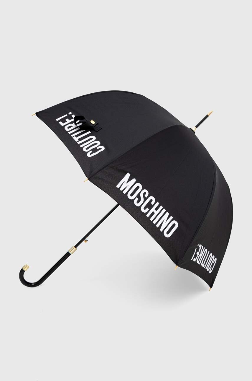 Moschino umbrela culoarea negru, 8982
