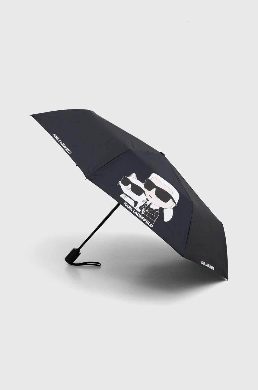 Karl Lagerfeld umbrela culoarea negru, 245W3897