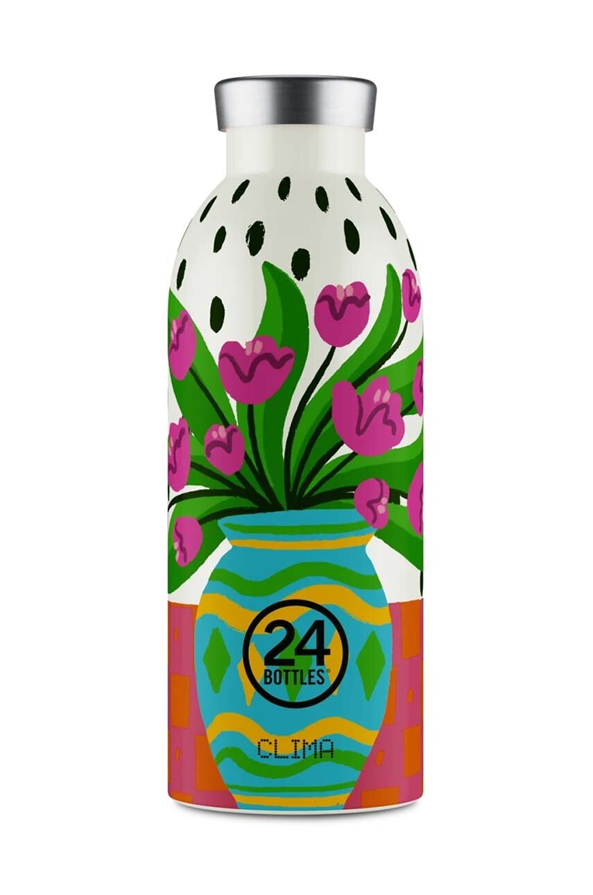 24bottles sticla termica Clima Bottle 500ml Fiori rosa Clima.Bottle.050.F.Rosa