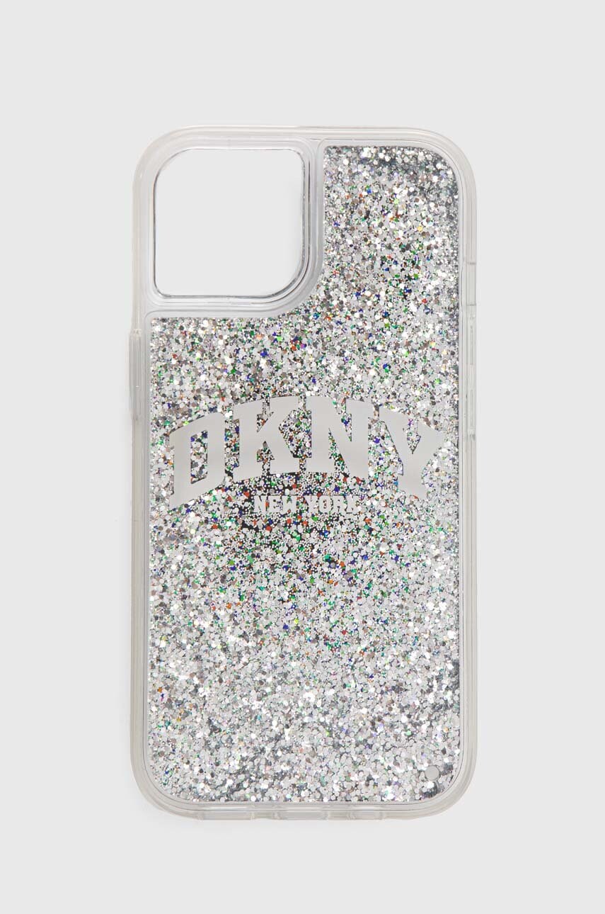 Levně Obal na telefon Dkny iPhone 15 / 14 / 13 6.1" černá barva, DKHCP15SLBNAEK