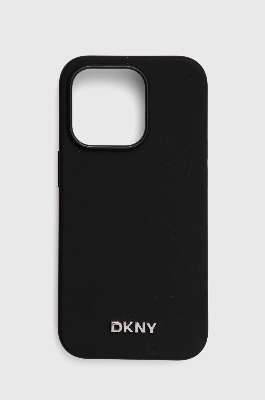 

Кейс за телефон Dkny iPhone 14 Pro 6.1" в черно DKHMP14LSMCHLK, Черен