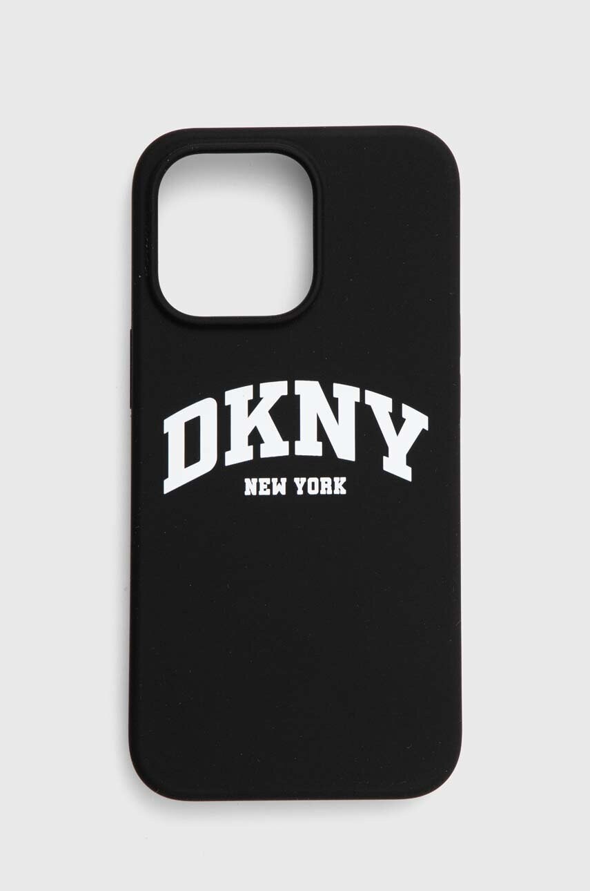 Levně Obal na telefon Dkny iPhone 13 Pro / 13 6.1" černá barva, DKHMP13LSNYACH
